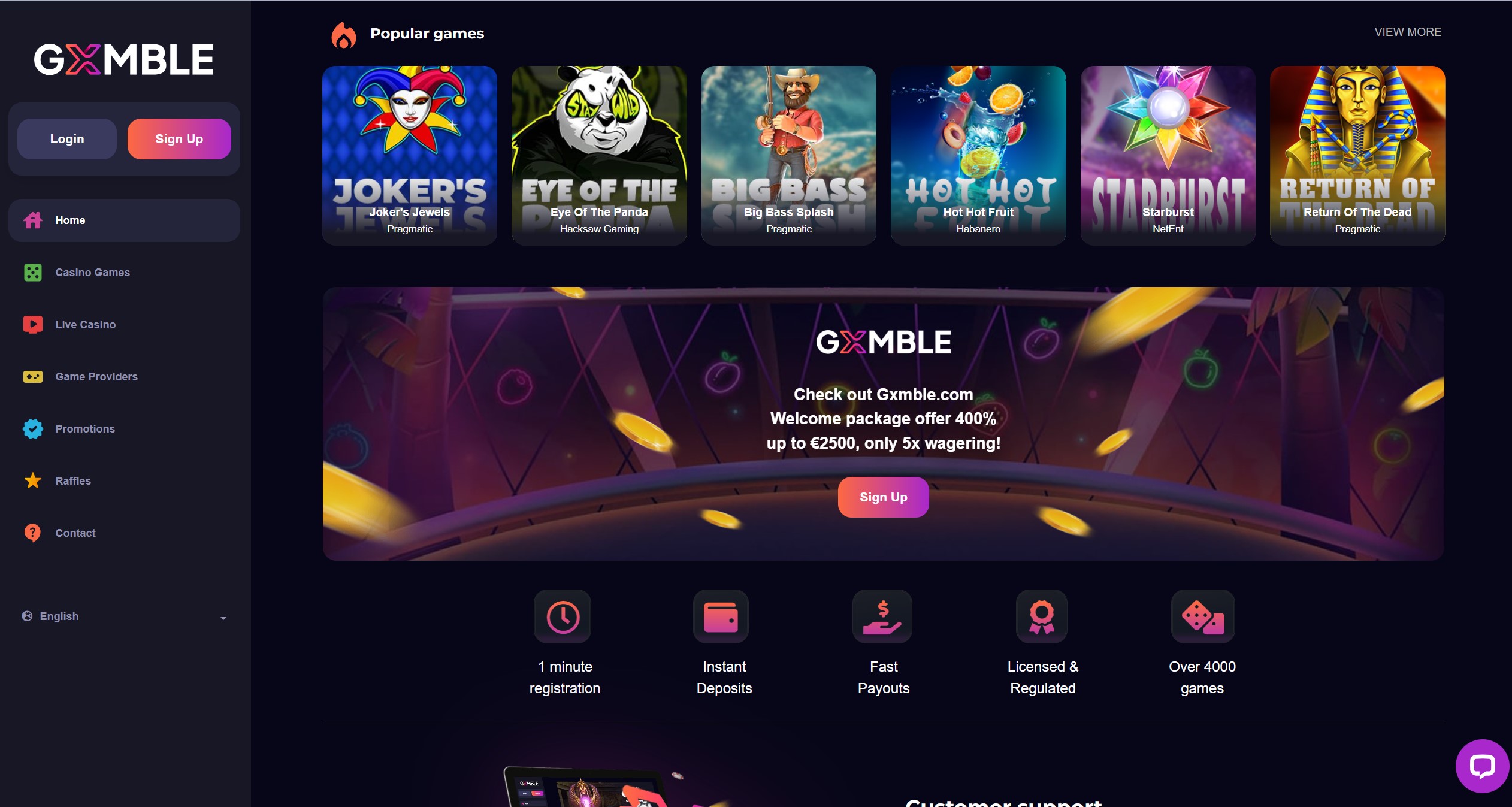 gxmble casino