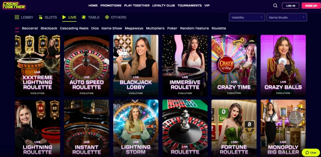 casino en direct casinotogether