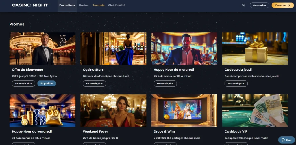 casino night bonus