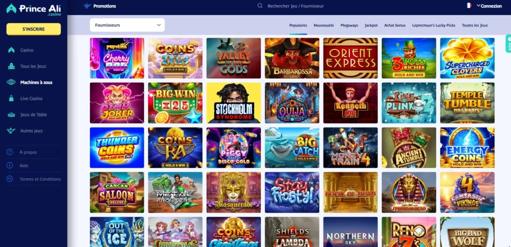 jeux d'argent prince ali casino